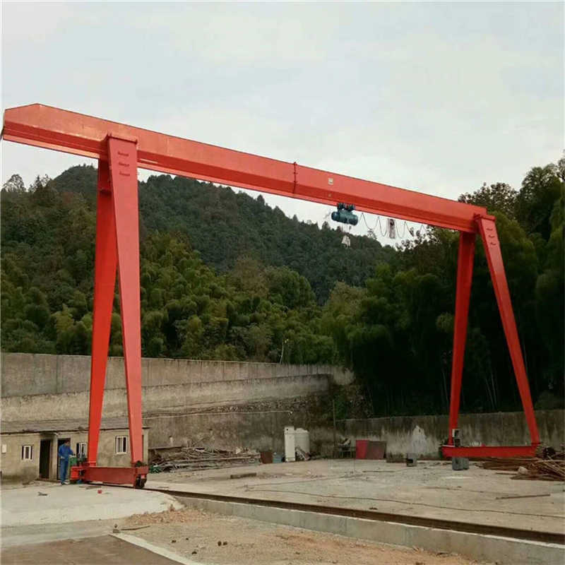 25 Ton Box Type Electric Single Girder Marble Gantry Crane sale to South Korea