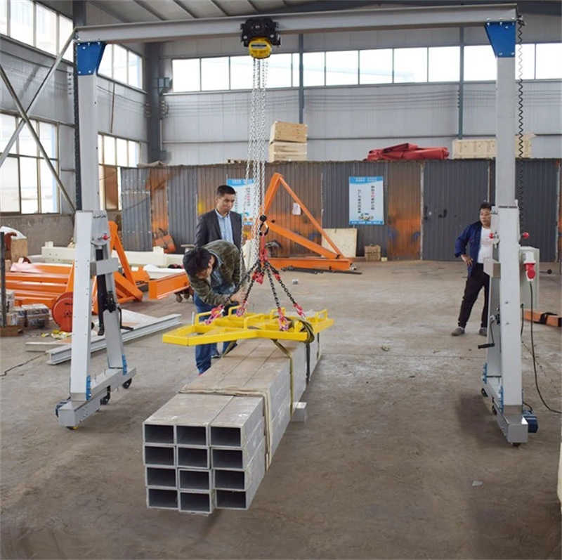 Customized 1 Ton 5m Aluminium Alloy Portable Gantry Cranes sale Malaysia