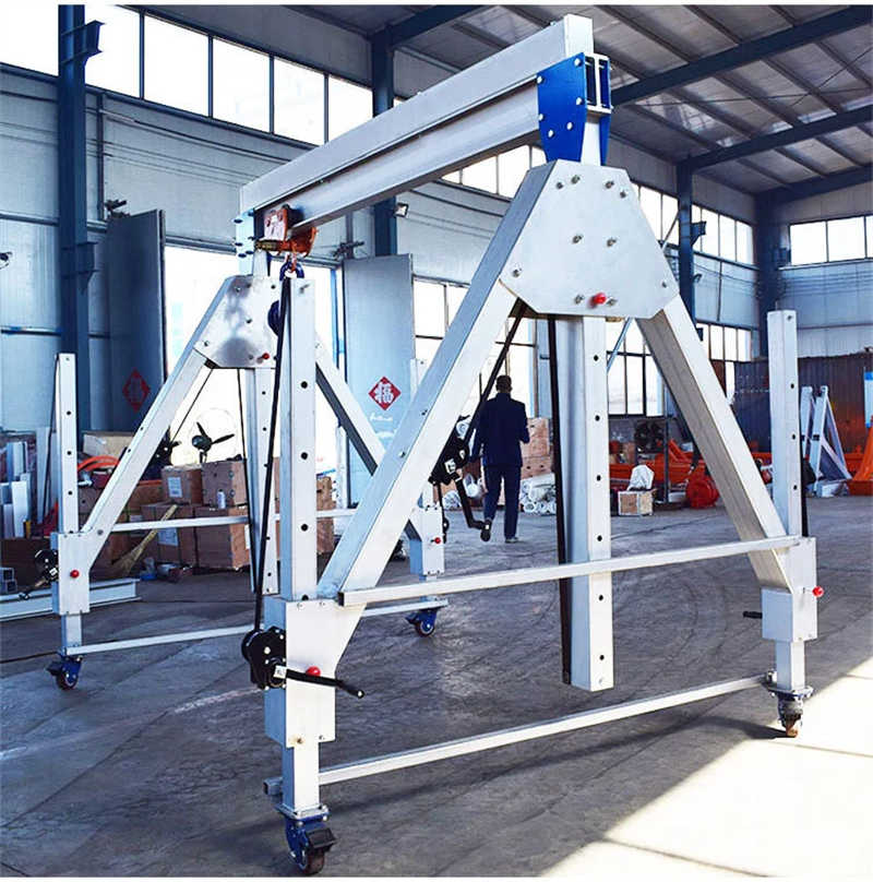 Customized 1 Ton 5m Aluminium Alloy Portable Gantry Cranes sale Malaysia