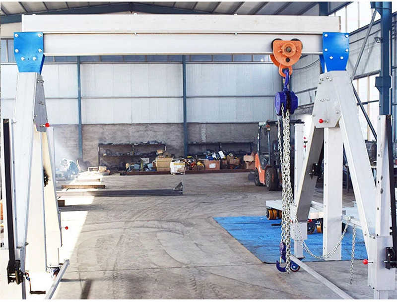 Aluminium Alloy Folding Type 4 Wheels Mini Gantry Crane with Ce sale Vietnam