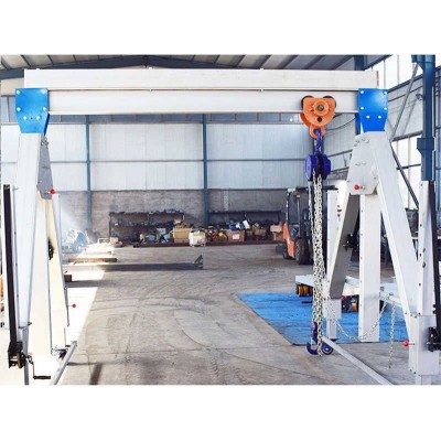 Aluminium Alloy Folding Type 4 Wheels Mini Gantry Crane with Ce sale Vietnam