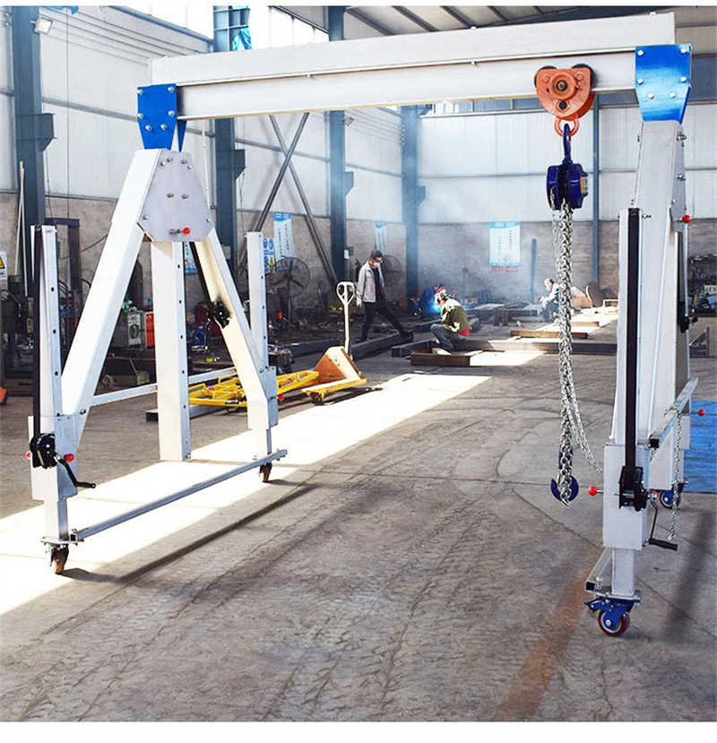 Aluminium Alloy Folding Type 4 Wheels Mini Gantry Crane with Ce sale Vietnam