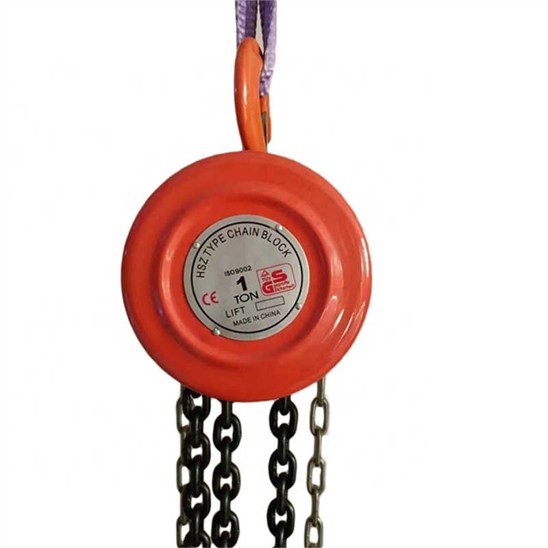 Manual Hand Operated HS Hsz Type Small Chain Pulley Block sale to Maldives