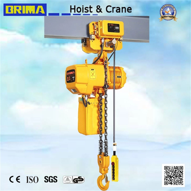 7.5t Single Speed Double Hook Electric Chain Hoist sale to Thailand