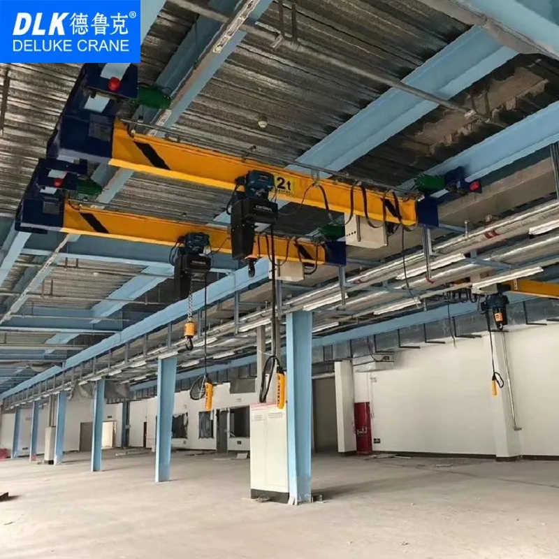 Under Slung Suspension Single Girder Overhead Crane Lx Model 0.5 1 2 3 Ton