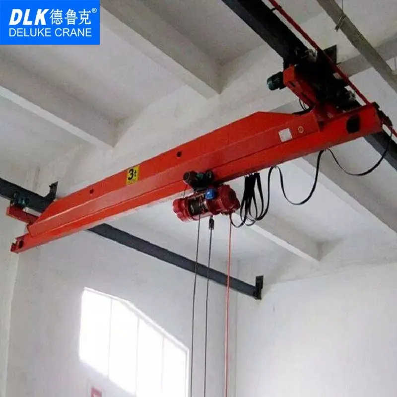 Under Slung Suspension Single Girder Overhead Crane Lx Model 0.5 1 2 3 Ton