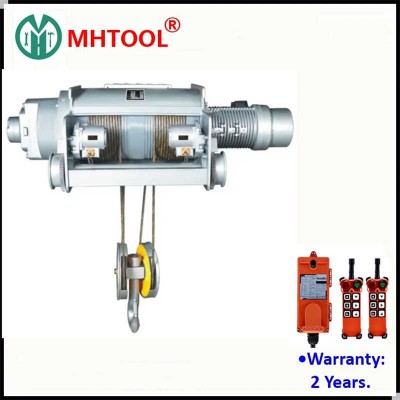 Mhtool 15ton Electric Wire Rope Hoist Crane for Heavy Duty Trolley