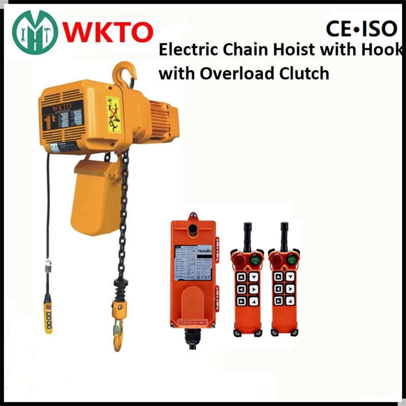 Wkto 1t Electric Chain Hoist with Hook Factory Manufacturer sale Philippines