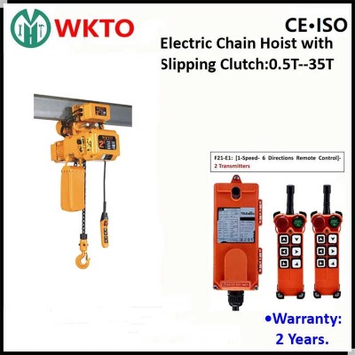 Ktitoo Wkto Double 2 Speeds 2t Electric Chain Hoist sale to Philippines