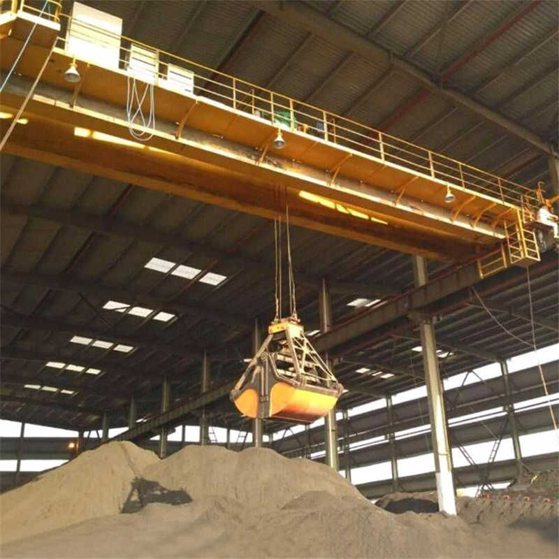 Qz 5~20t 16t Grab Bucket Overhead Bridge Crane Eot Crane sale Indonesia