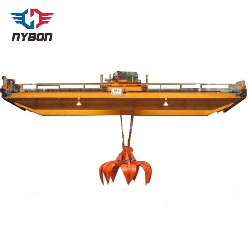 Qz 5~20t 16t Grab Bucket Overhead Bridge Crane Eot Crane sale Indonesia