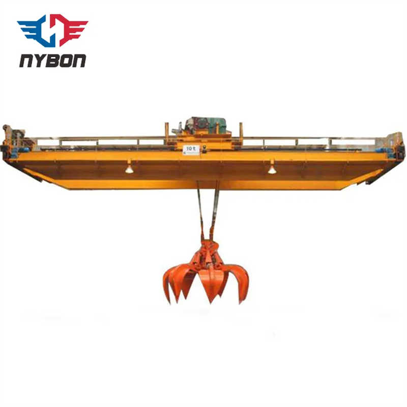 A5-A7 Double Beam Heavy Duty Grab Bucket Bridge Crane Indonesia