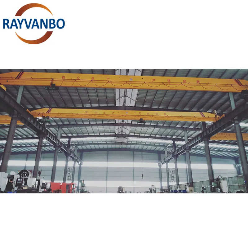 Heavy Duty Workshop Remote Controller Double Beam Girder Overhead Crane