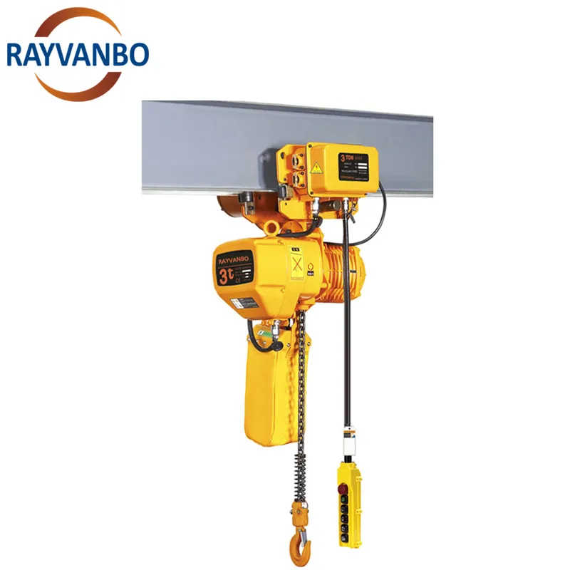 3 Ton Factory Direct Supply Fixed Hoist Low Headroom Electric Chain Hoist