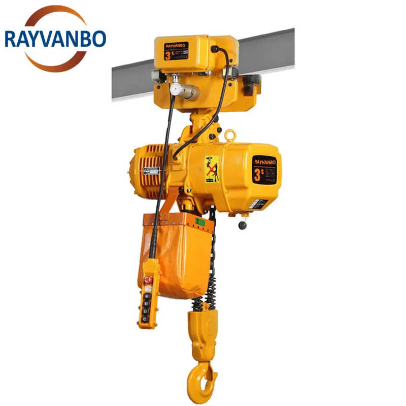 3 Ton Factory Direct Supply Fixed Hoist Low Headroom Electric Chain Hoist