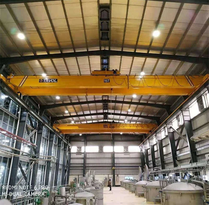 Tavol Overhead Crane 30 Tons Heavy Duty Double Girder Bridge Cranes 5 Ton