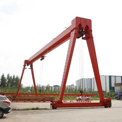 Rail Mounted Single Beam Mobile Gantry Crane 10t