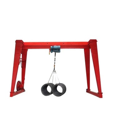 Rail Mounted Single Beam Mobile Gantry Crane 10t