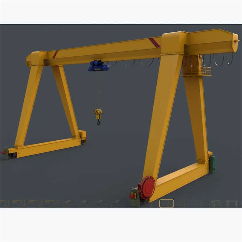 Rail Mounted Single Beam Mobile Gantry Crane 10t