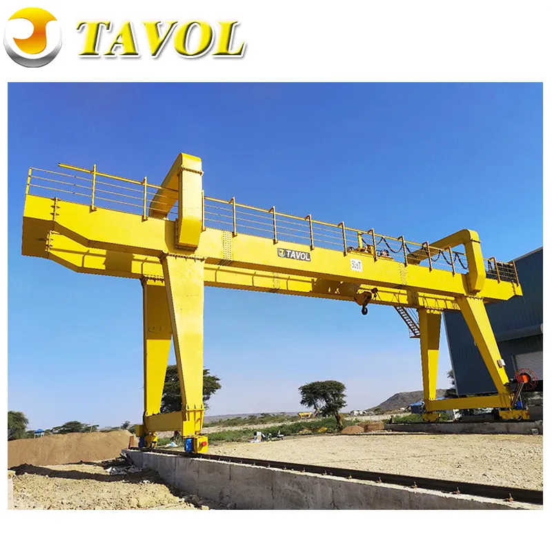 Marble Factory Uses Outdoor 50t European Double Beam Gantry Crane