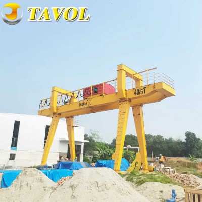 Marble Factory Uses Outdoor 50t European Double Beam Gantry Crane