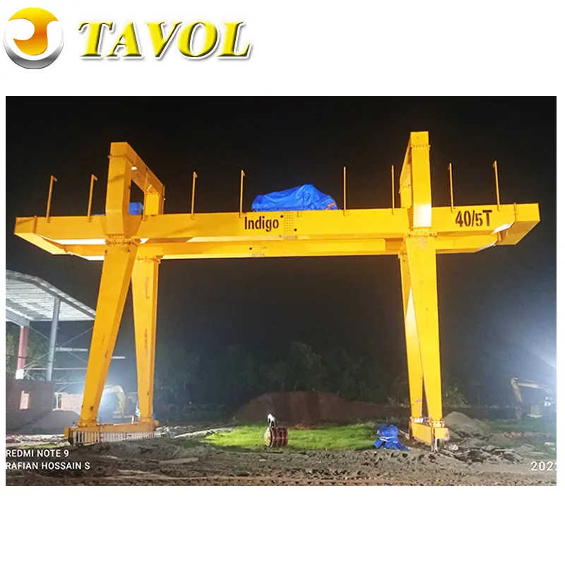 Marble Factory Uses Outdoor 50t European Double Beam Gantry Crane