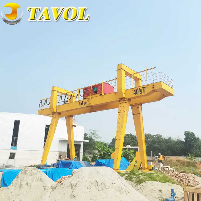 Outdoor European Double Girder Gantry Crane 20t-100t for Quarry