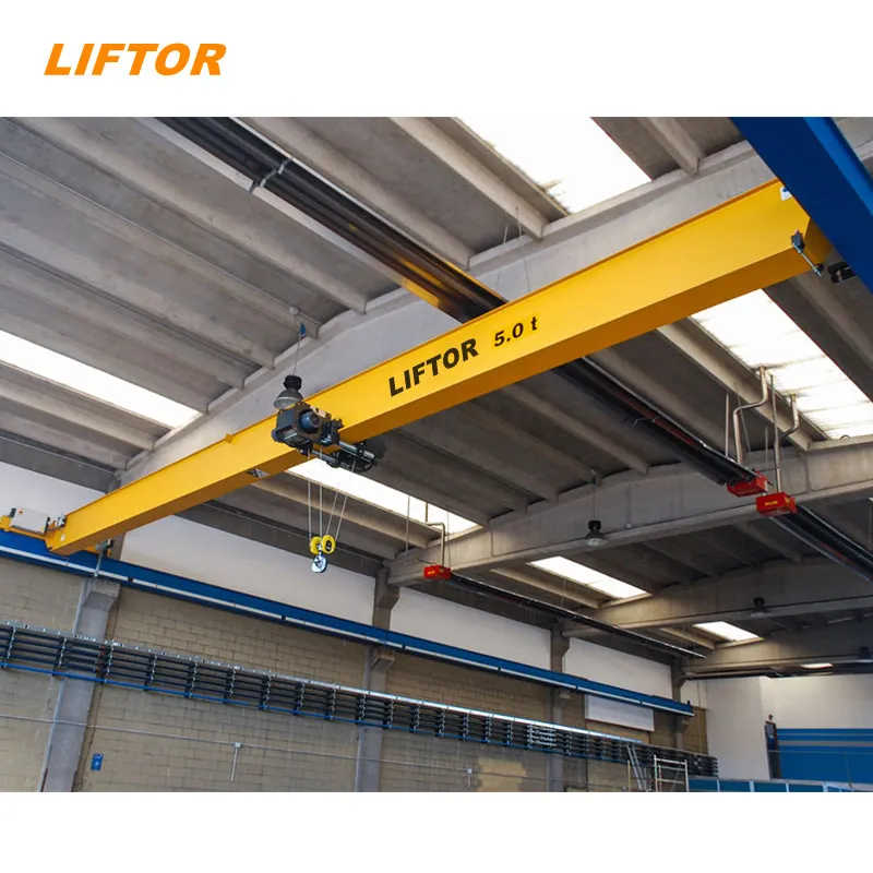 Liftor CE Certificate Europe Style 1 2 3 5 10 Ton Single Girder Overhead Crane