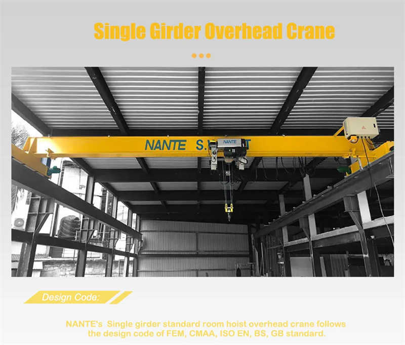 Best Sale Workstation Single Girder Bridge Crane with Hoist