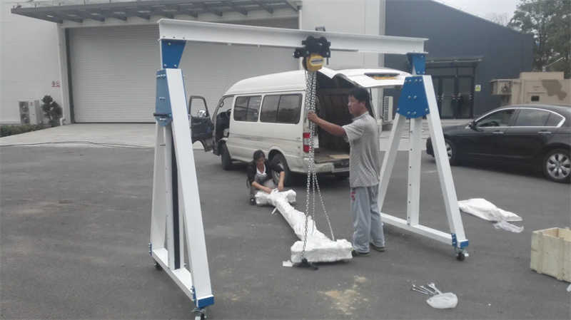 Aluminum Alloy Frame 1ton Aluminium Gantry Crane