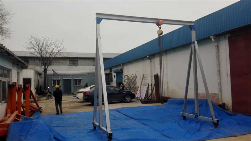 Aluminum Alloy Frame 1ton Aluminium Gantry Crane