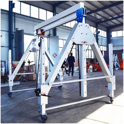 Lifting Light Duty Portable Mobile Mini Aluminum Gantry Crane 500kg 1 Ton