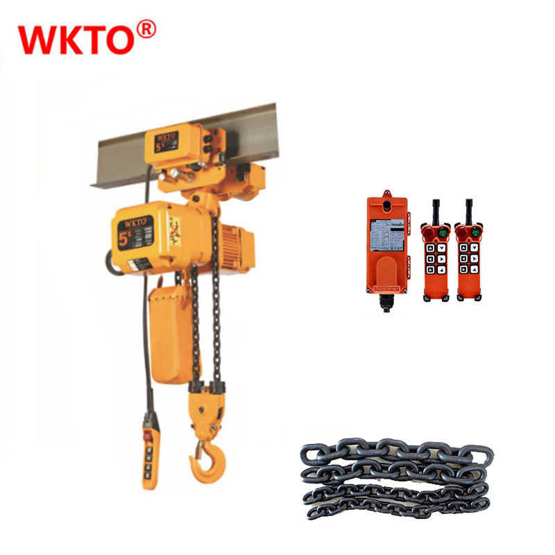 China Wkto 5ton Electric Chain Trolley Hoist for Lifting Equipment