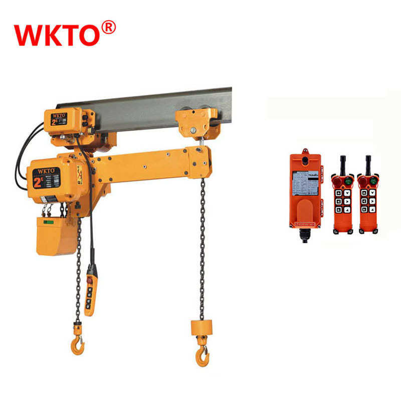 2ton Twin Hook Electric Chain Hoist with Trolley for Crane