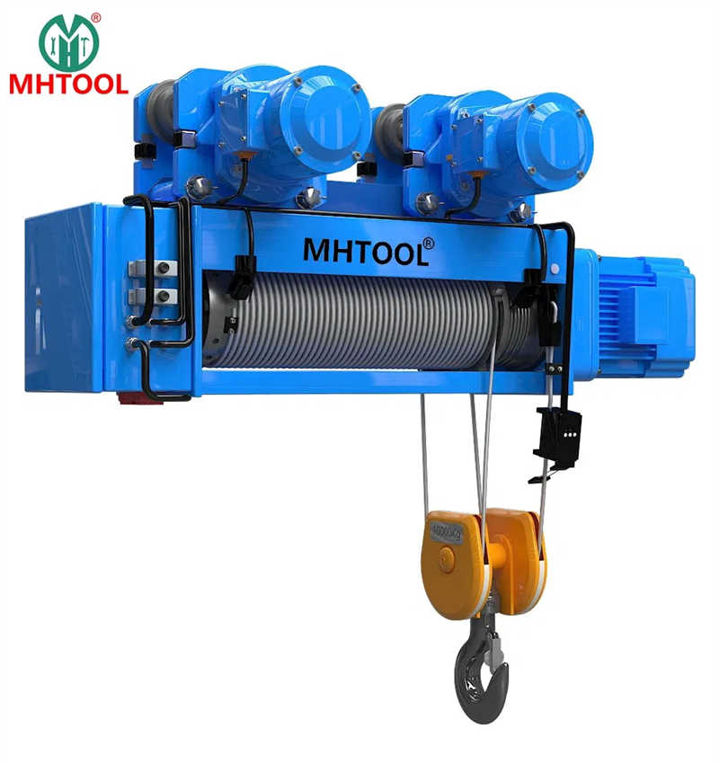 10ton Single Rail Electric Hoist for Overhead Crane Square type wire rope hoist