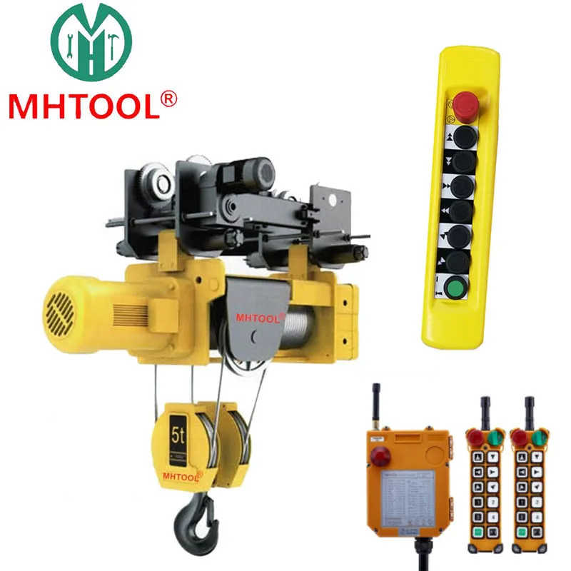 10ton Single Rail Electric Hoist for Overhead Crane Square type wire rope hoist