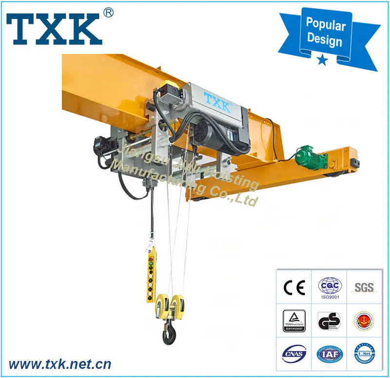 Txk 2 Ton to 50 Ton Single Girder Low Headroom Electric Wire Rope Hoist