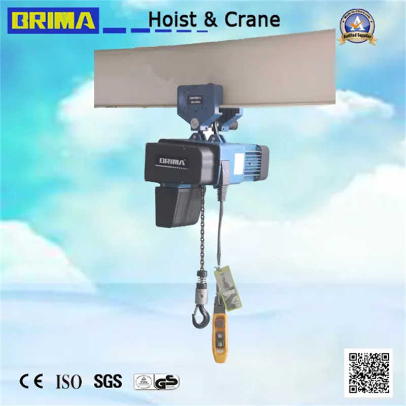 Brima 500kg European Electric Chain Hoist with Manual Trolley