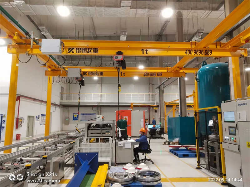 Single Girder Crane Featuring Electric Wire Rope Hoist and Customization Choices