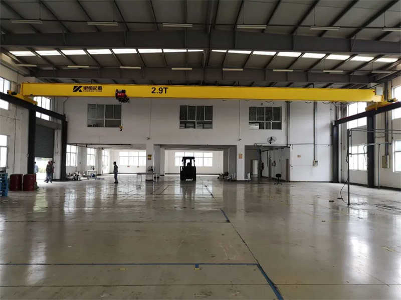 Single Girder Crane with Electric Wire Rope Hoist Lifting Mechanism