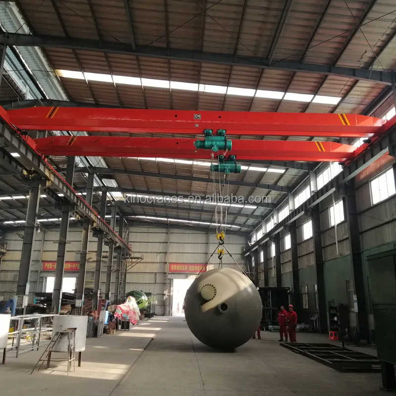 Remote Control Factory Workshop Eot Single Girder Beam Overhead Crane Price