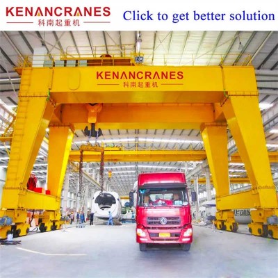 5`32t Single Main Beam Hook Door Gantry Crane with CE ISO