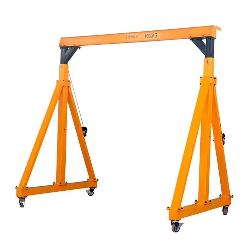 1 Ton 2 Ton Steel Small Mobile Gantry Adjustable Lifting Height Gantry Crane