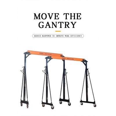 Multifunctional Portable Adjustable Legs 2 Tons Customized Mobile Gantry Crane