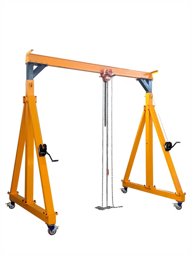 DIY Custom Steel Gantry Can Be Raised, Lowered and Moved