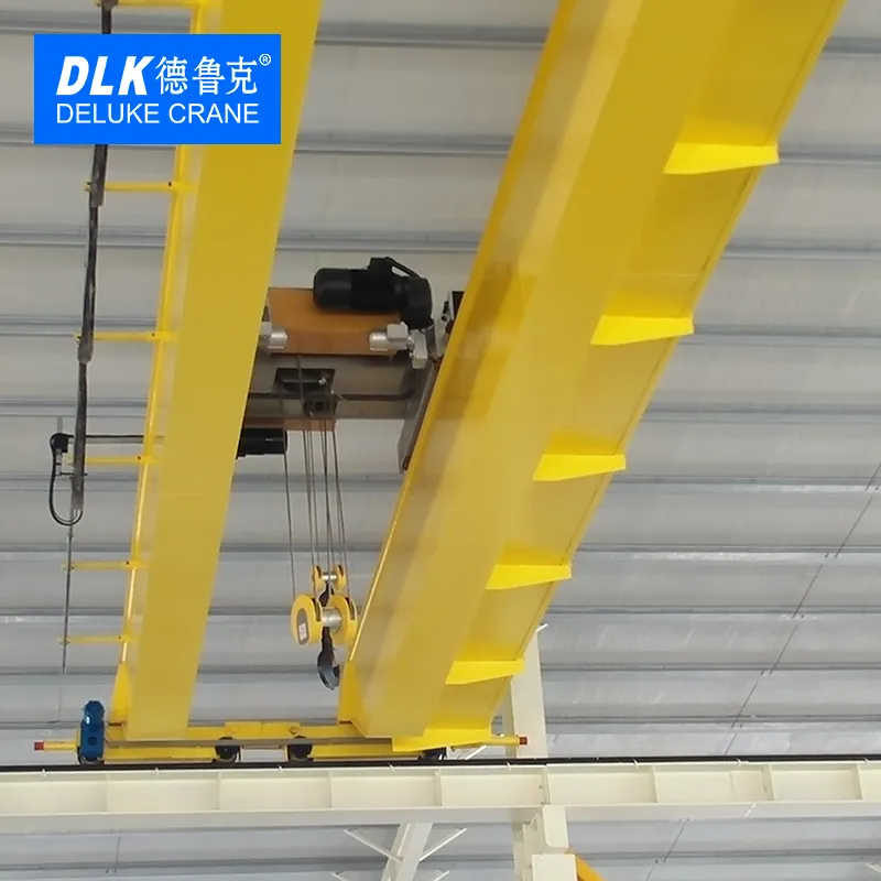 DELUKE 5 Ton Double Girder Electric Hoist Overhead Crane