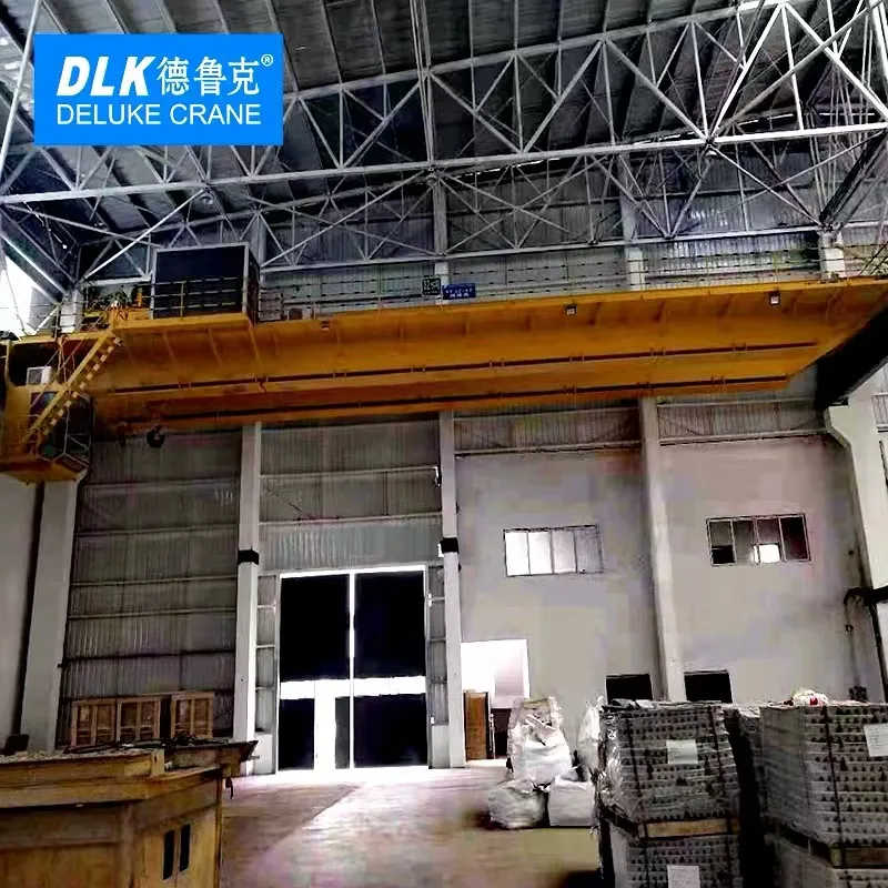 DELUKE Customized Double Girder Overhead Crane with Electric Hoist