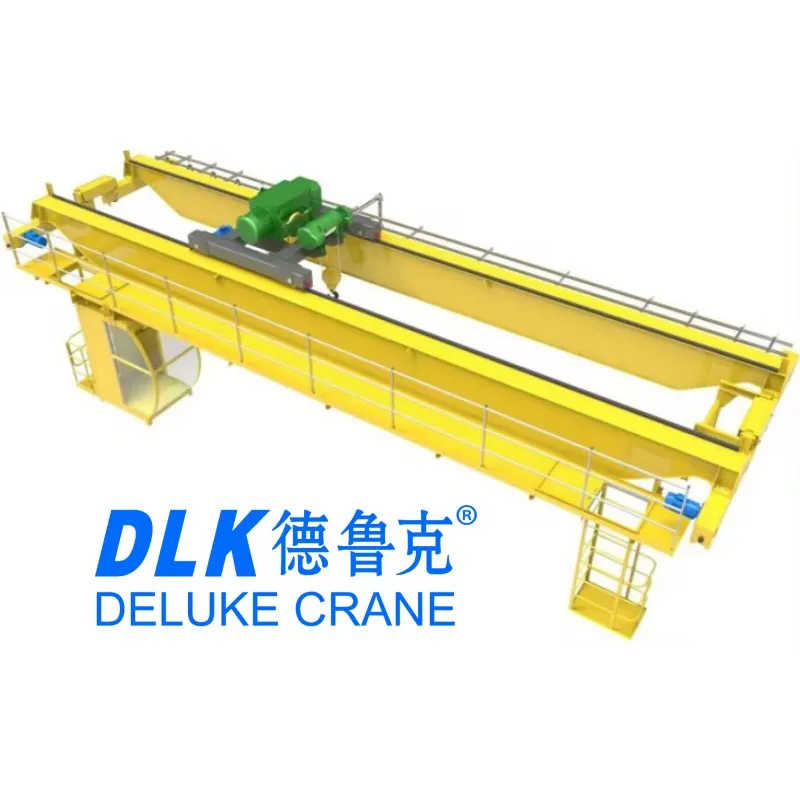 DELUKE European Standard 1~100 Ton Double Girder Overhead Travelling Crane