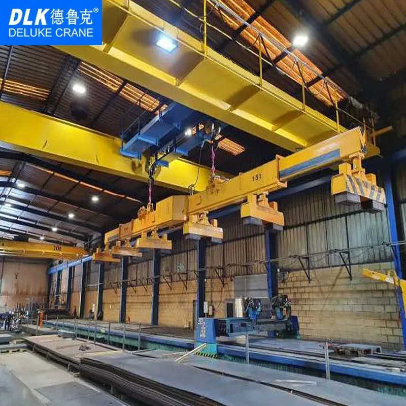 DELUKE European Standard 5 10 Ton Double Girder Overhead Travelling Crane