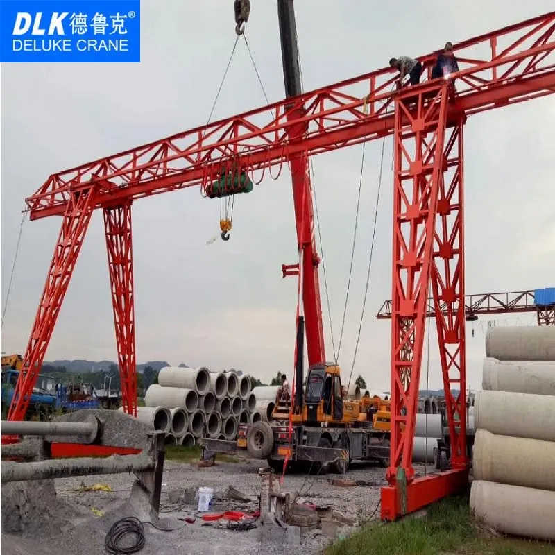 20 Ton Truss Type Single Girder Gantry Crane with Hoist for Precast Beam Field